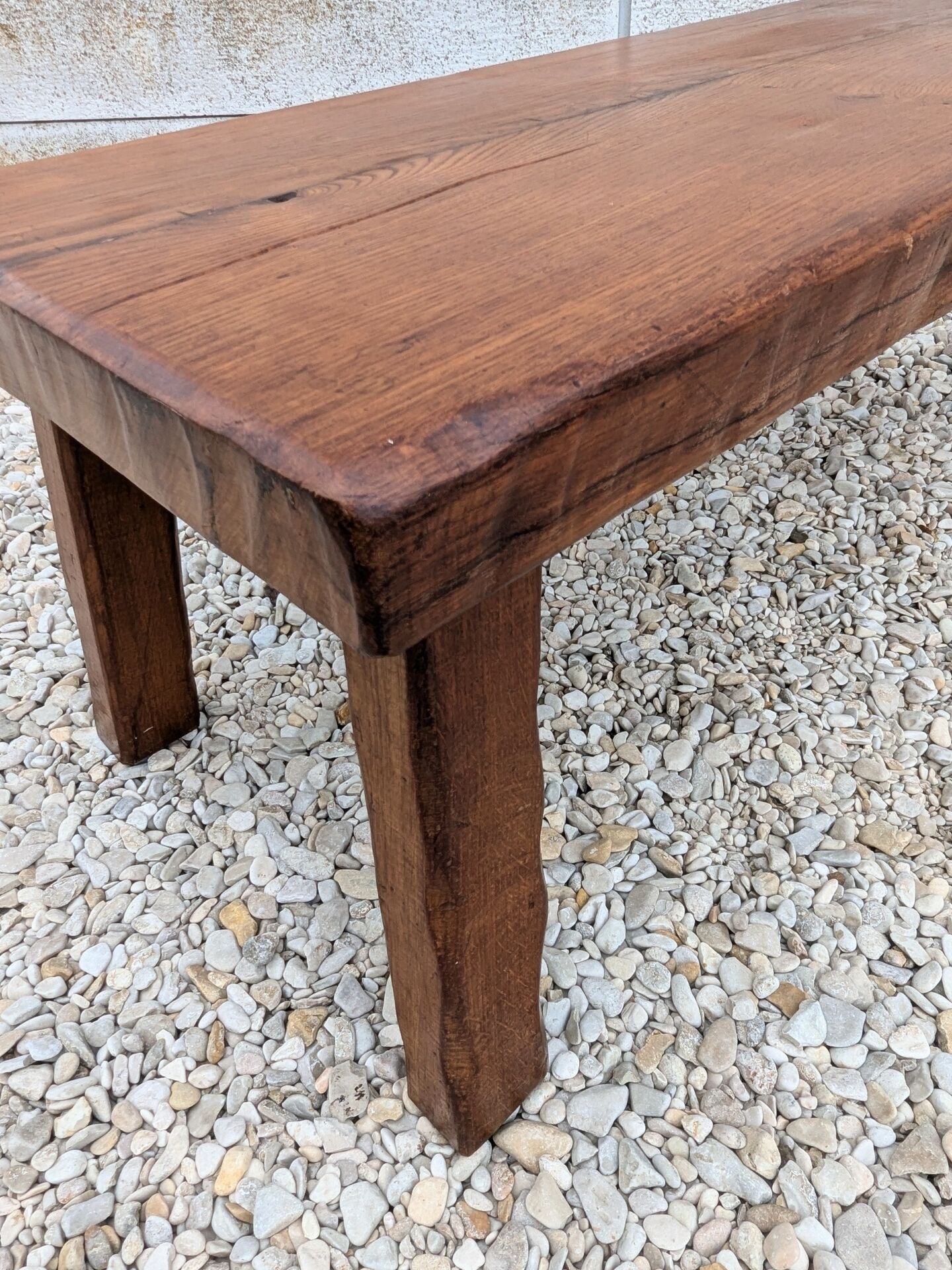 Brutalist Coffee Table Oak 60 70 Modernist Mid Century Vintage