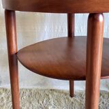 Table d'appoint style Art-Déco en bois massif - années 30/40