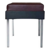 Strafor stool from the 50s, chrome and imitation leather