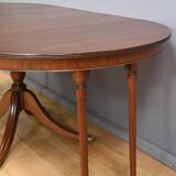 English Style Mahogany Extendable Pedestal Table - 1960