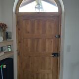 Porte d'entrée en bois
