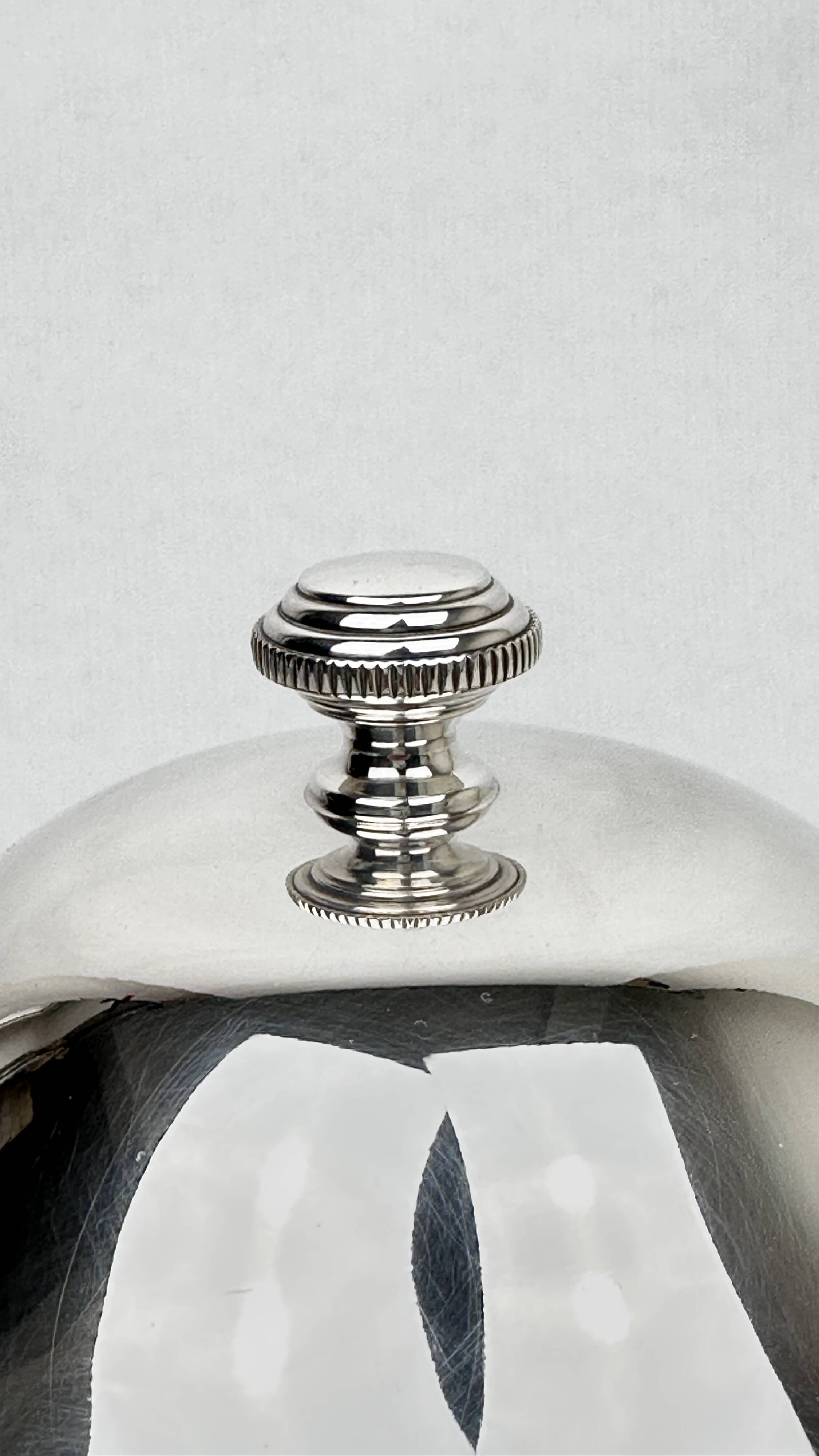 Vegetable Dish, Silver Metal Soup Tureen, Empire Style, Malmaison