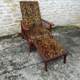 Fauteuil Morris repose pieds rétractable