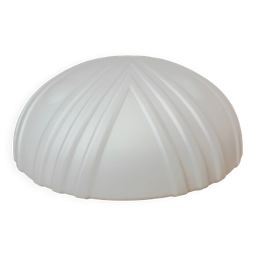 Lumière murale ou de plafond vintage en verre opale, années 1970