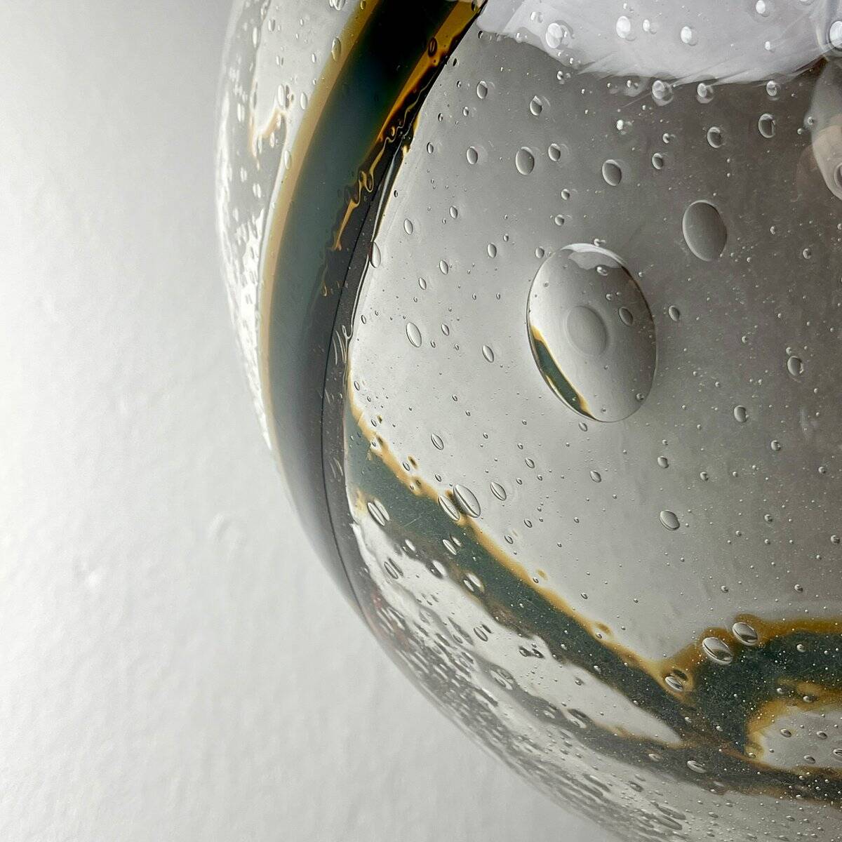 Large vintage swirling Murano glass pendant light, 1970s