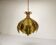 Brutalist brass pendant lamp Svend Aage Holm Sørensen 1960