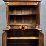 Bellifontain cabinet with 4 recessed panels, 17th century, in solid walnut