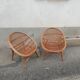 Paire de fauteuils vintage rotin