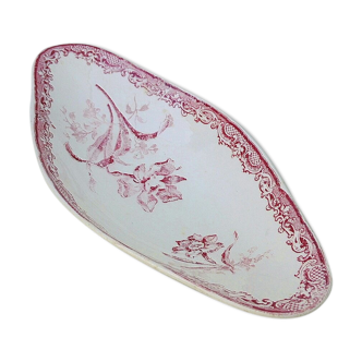 Ravier faience of Sarreguemines model Fontanges