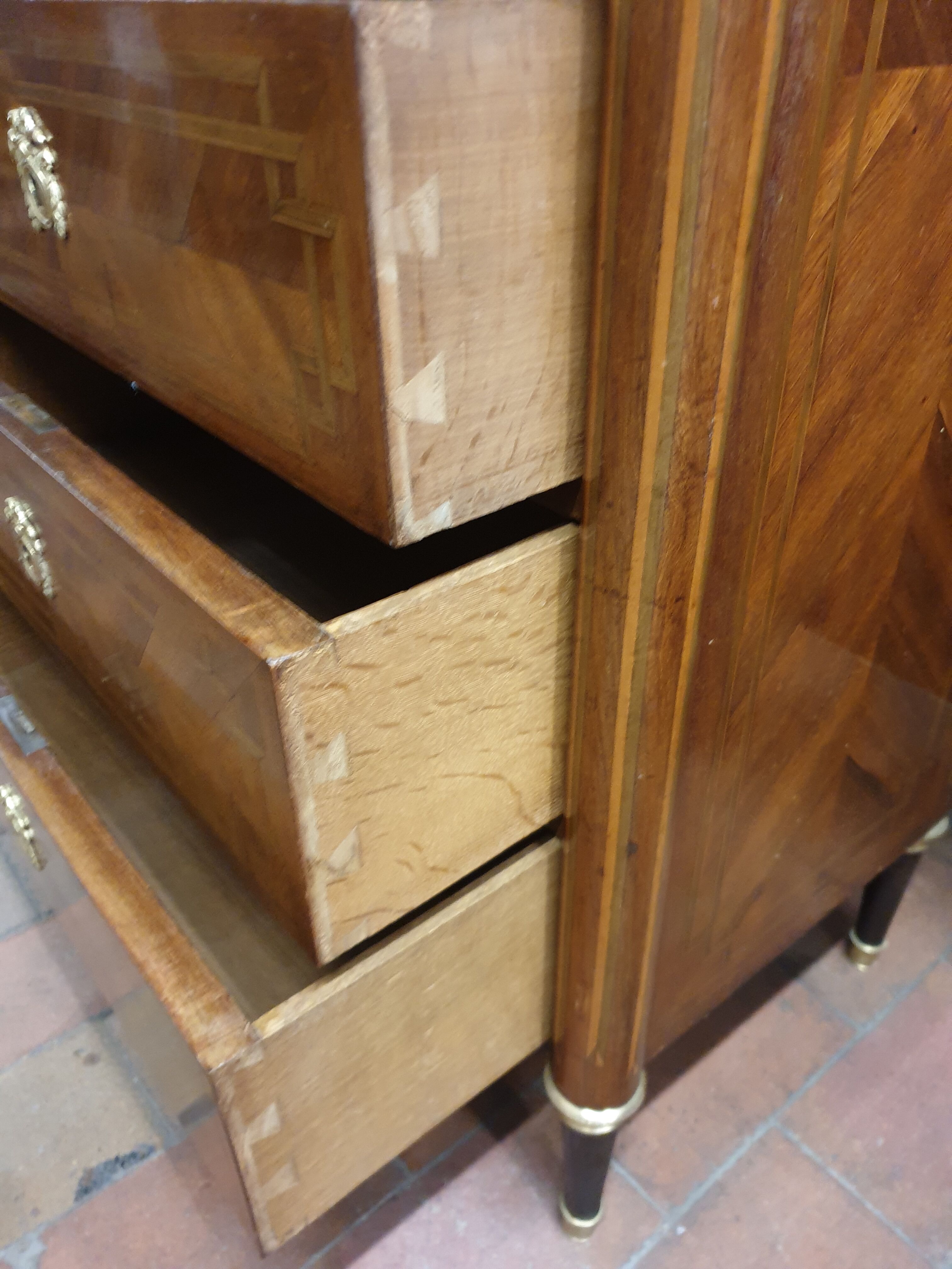 Writing desk marquetry Louis XVI