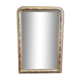 Louis Philippe period mirror in gilded stucco 100x147cm