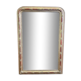 Miroir époque Louis Philippe en stuc doré 100x147cm