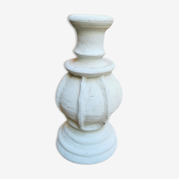 Large terracotta candlestick