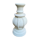 Large terracotta candlestick