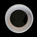 Light gray crisp enamel vase