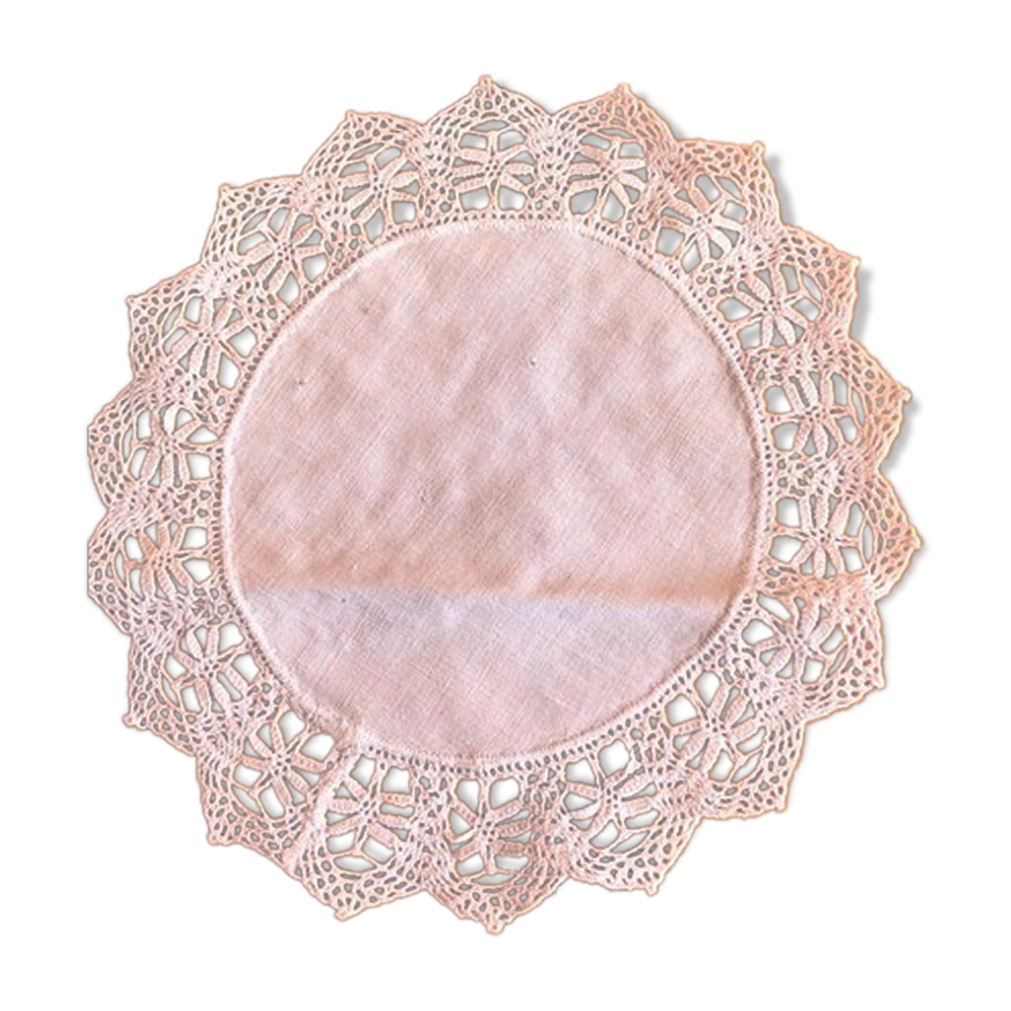 Cotton lace placemat 17 cm