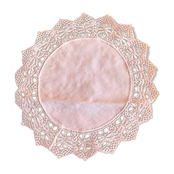 Cotton lace placemat 17 cm