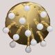 Brass ceiling light with 13 lights – TZ Leuchten, Germany, 1980
