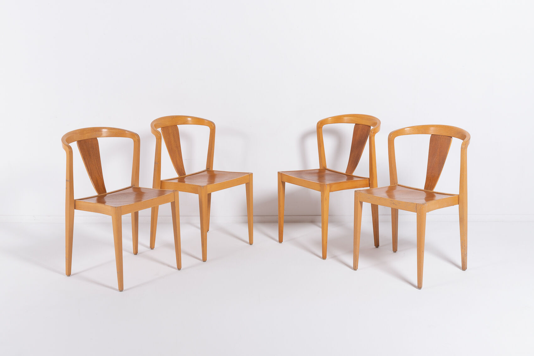 Set de 4 chaises par Axel Larsson pour Bodafors 1960