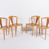 Set of 4 chairs by Axel Larsson for Bodafors 1960