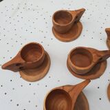 Set of 6 Olivier cups 1970