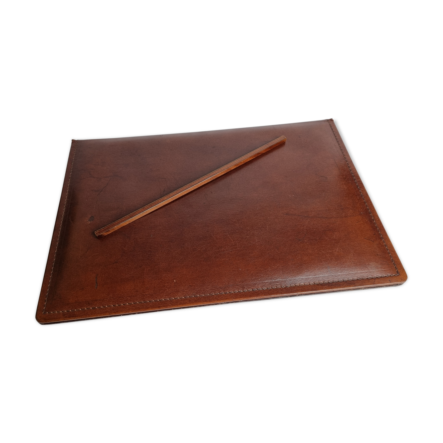 Desktop set, leather underhand and vintage 50-60s