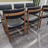 Set of 6 Scandinavian chairs by Zetel Behaagt, 1970s