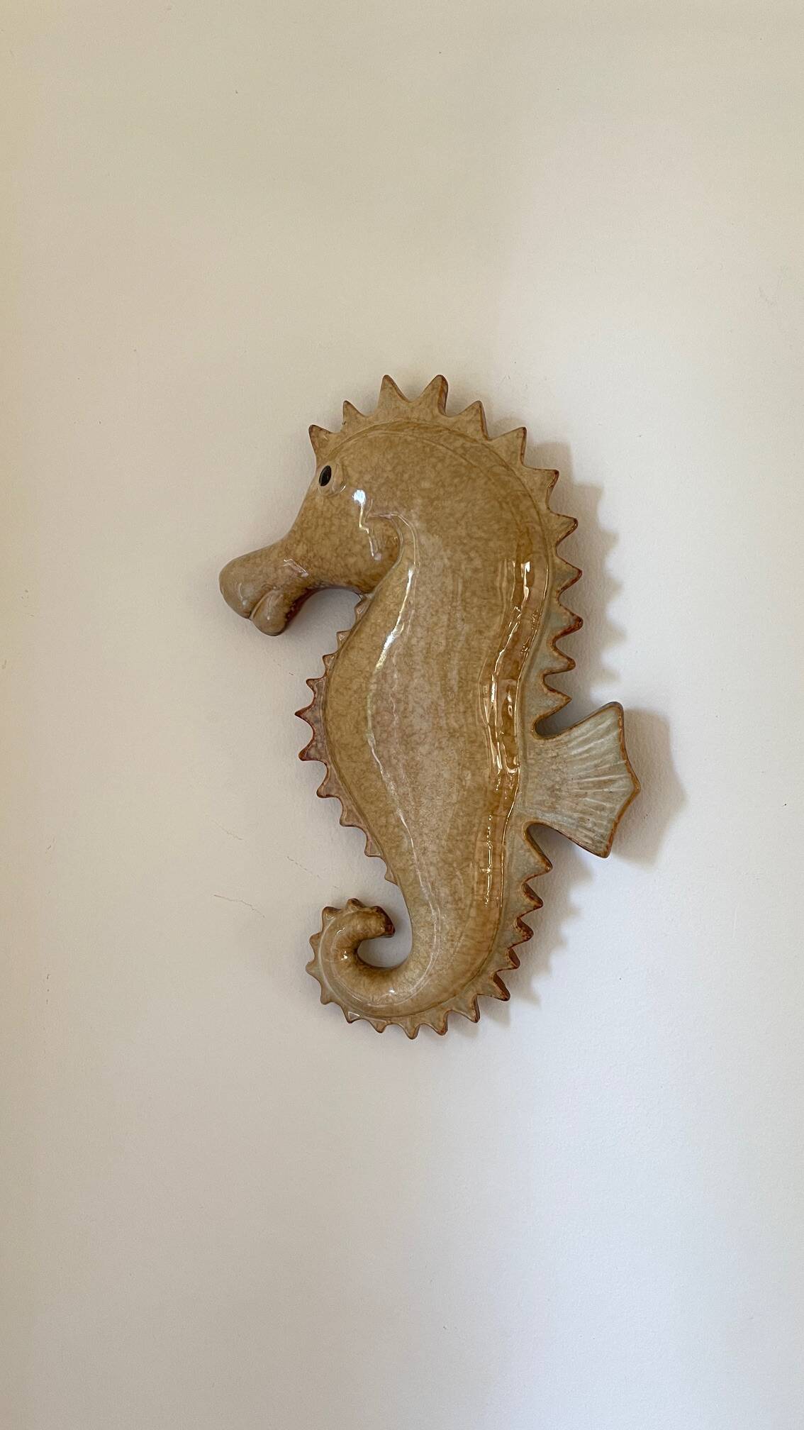 SEAHORSE Ceramic Wall Hanging VINTAGE