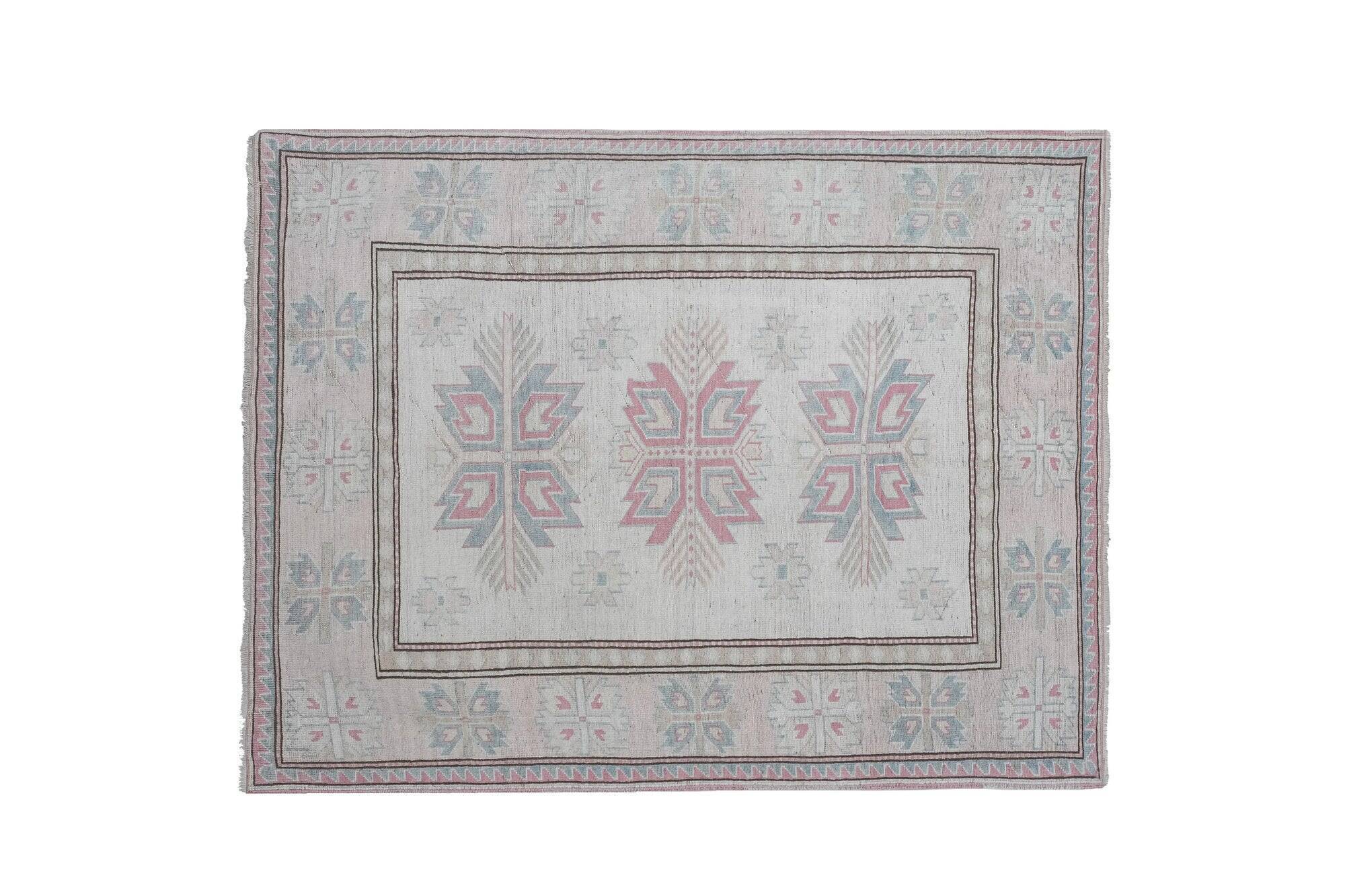 Vintage Turkish rug handmade 180x222 cm