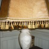 Classic lampshades in vellum and trimmings
