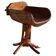 Unique sculptural pedestal armchair by the Finnish Matti Martikka in solid pine, 1960s.
