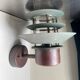 Pair of Classic Danish Vintage Outdoor Wall Lamps in  Copper