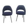 Pair of chairs Conference by Eero Saarinen edited by Knoll 1957