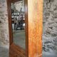 Antique French Louis Philippe wardrobe / wardrobe – elm and oak, mirrored door, 19th century