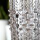 Vintage Clear Pressed Glass Vase: CandleWax Design, Czech Republic, 1972