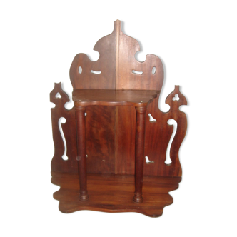 Cuban mahogany wall shelf, 1950