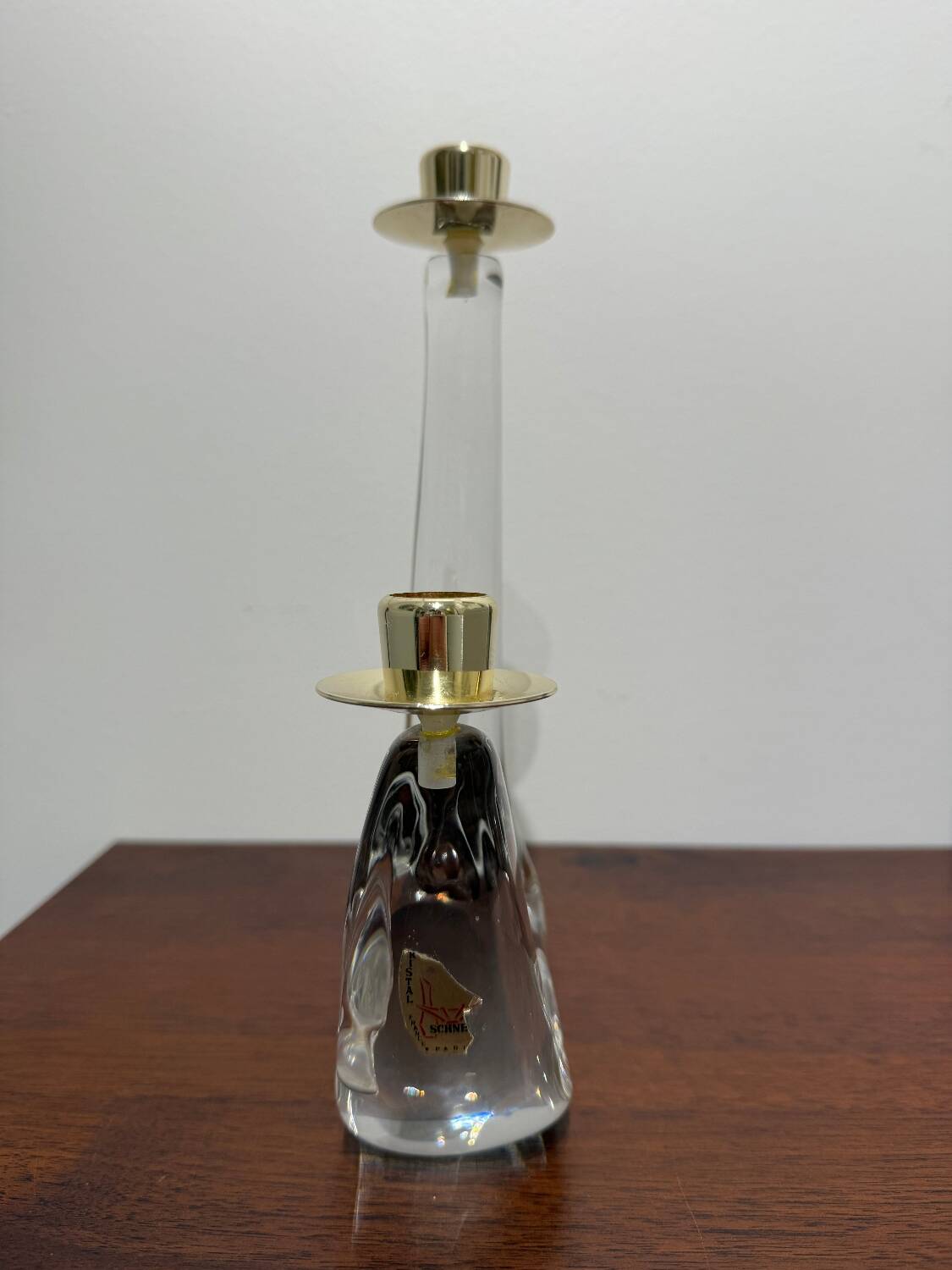 Schneider crystal candlestick
