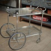 metal drinks trolley, France, 1960
