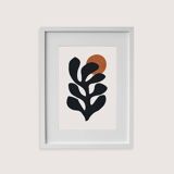 Peinture florale encadrée