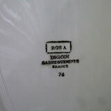 Oval earthenware dish Digoin Sarreguemines Model Rosa