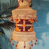 Scandinavian pendant lamp macramé, 1960s