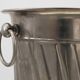 Art deco Metal Ice Bucket with Ring Handles, France 1920s
