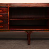 Sideboard in rio-rosewood by Gianfranco Frattini for Bernini - Italy - 1960's