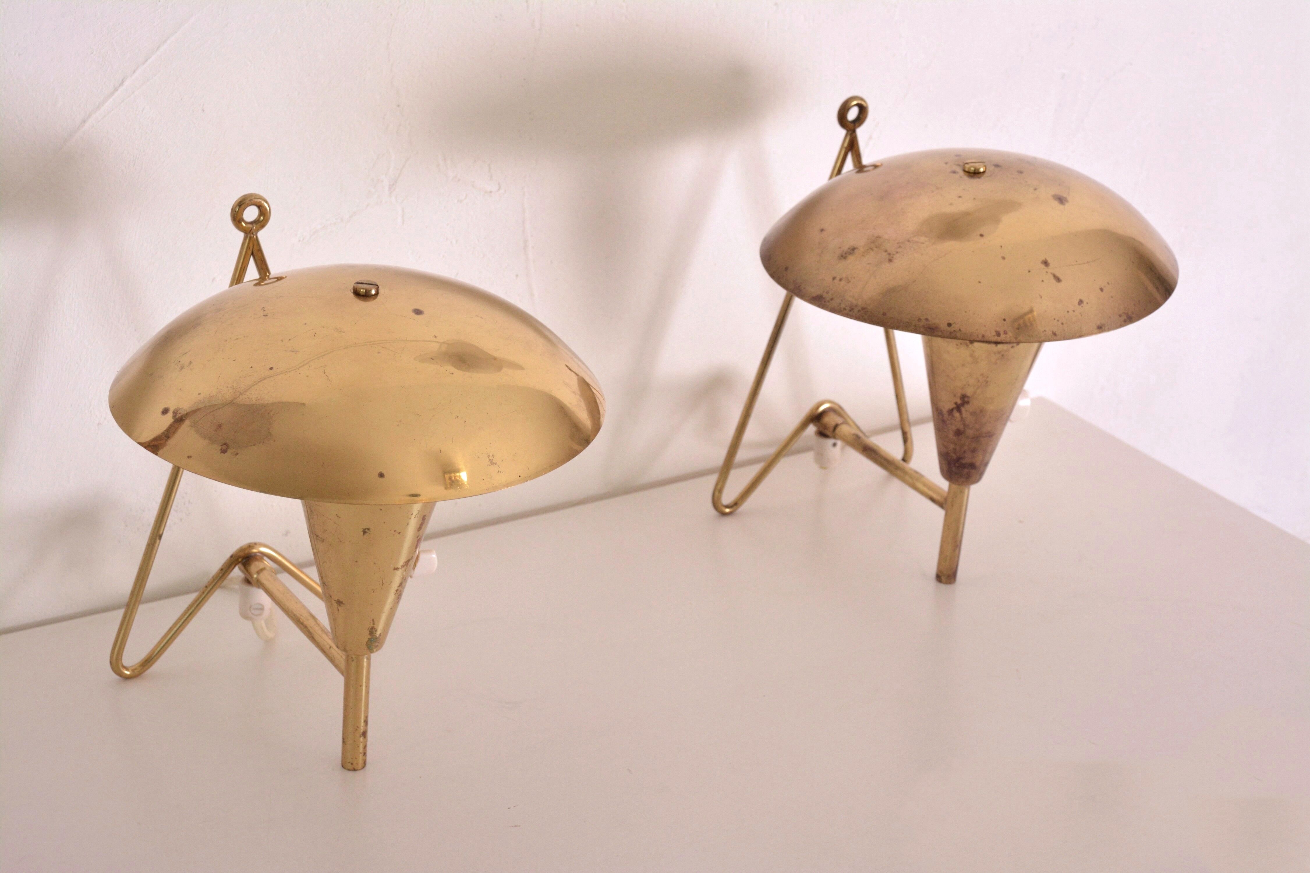 Pair of Itsu wall lights, EV 57, 50s