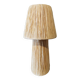 Large raffia lamp