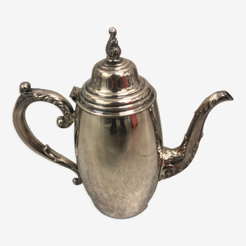 Silver metal coffee maker