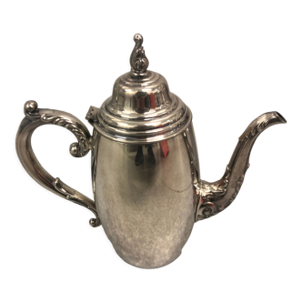 Silver metal coffee maker