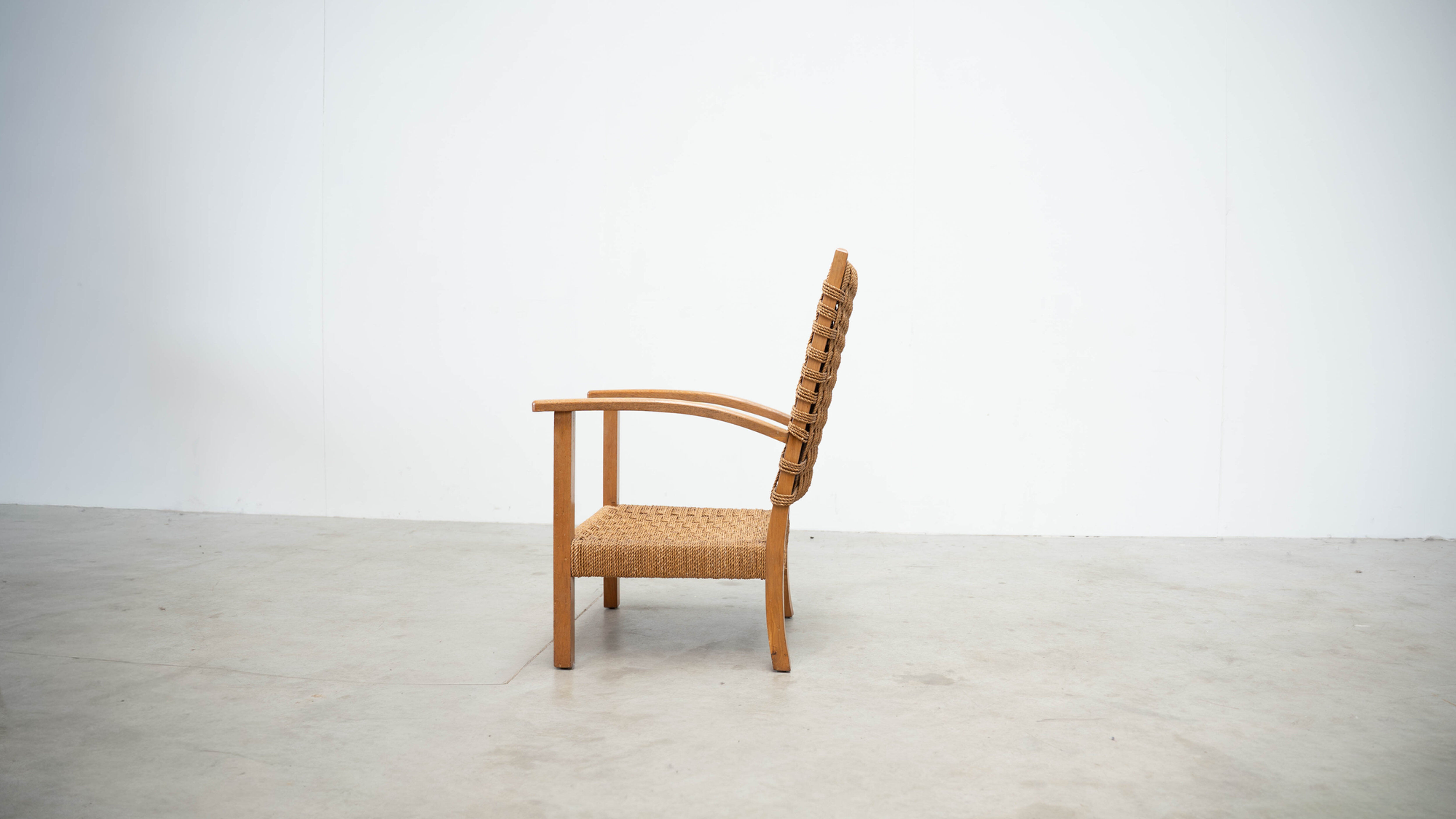 1960s Dutch cord lounge chair