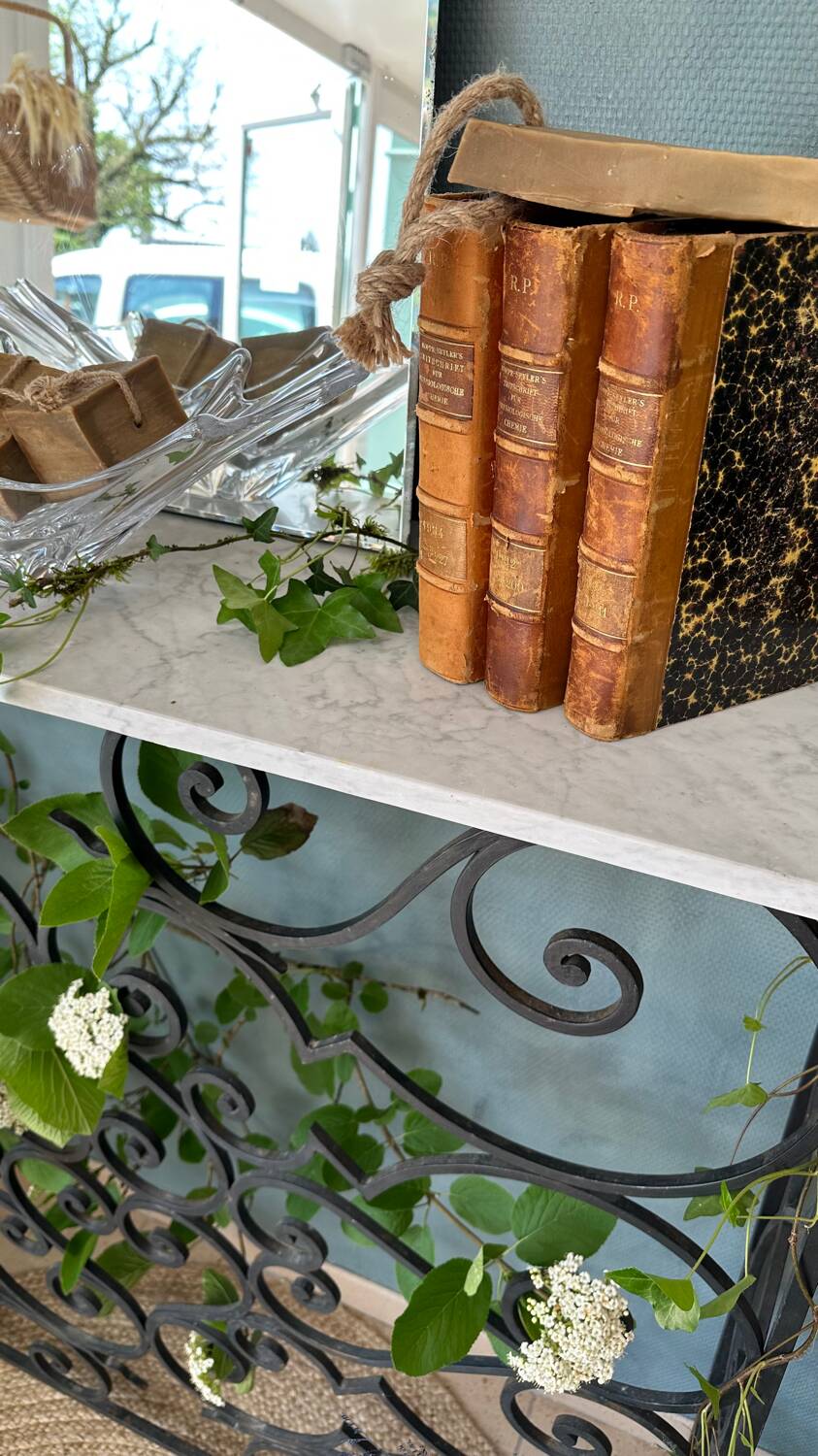 Wrought iron console