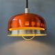 Suspension UFO Space Age orange transparente